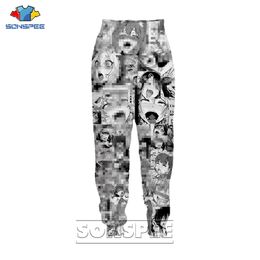 Ahegao Sexy open mouth Girl 3D Print Graphics Trousers Men Women Popular Streetwear Sweatpants Anime Jogging Pants Casual Pant 1114