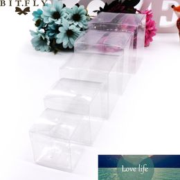 5*5*5 CM Clear Transparent Candy Box Gifts Birthday Wedding Favor Holder Chocolate Candy package Event Sweet Candy Bags jewelry