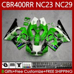 Fairings Kit For HONDA CBR 400 RR CC 400CC NC23 1988 1989 1990 1991 1992 1993 Body 65No.81 CBR400RR Green Metallic CBR400 RR 88-99 NC29 CBR 400RR 88 89 90 91 92 93 OEM Bodywor