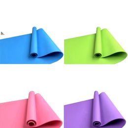 new Gym Fitness Exercise Pad Thick Non-slip Folding EVA Pilates Supplies Non-skid Floor Yoga Mat 4 Colors RRB13009