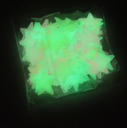 3D звезды наклейки стены свечение в темных светящихся из ПВХ стены искусства наклейки детская комната гостиная украшения yg1024