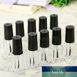 New 10pcs/lot 5ml Transparent Glass Nail Polish Bottle Makeup Tool Polish Empty Cosmetic Containers Nail Glass Bottle with Brush