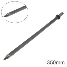 Pneumatic Tools 350mm Hard 45# Steel Solid Long Air Chisel Impact Head Support Tool For Cutting / Rusting Removal