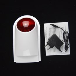 FreeShipping 433MHz Wireless 120db Strobe Siren Light Alarm Outdoor Waterproof Only For G4 W123 G50 PG103 W2B Wifi GSM Alarm System