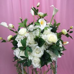 Decorative Flowers & Wreaths Wedding Artificial Centerpieces Decoration Foral Stand For Home Decor Table Flower Arrangement Decorations