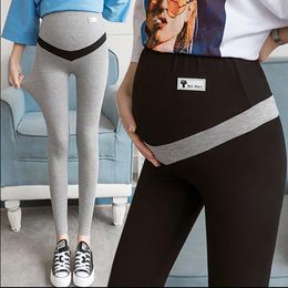 New Fashion Pregnancy Leggings Cotton Maternity Pants Adjustable High Wait Clothes for Pregnant Women Spring Summer Bottoms LJ201113