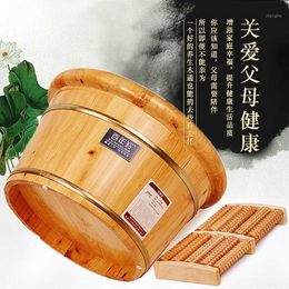 Bathing Tubs & Seats Foot Bath Bucket Of Bubble Cedar Basin Wash Feet Small Wood Real Wooden Household Artifact Xin Wu With Money