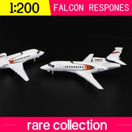 1:200 Falcon response simulation alloy aircraft collector model N rare collection display LJ201105