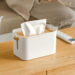 creative easy to take paper desktop tissue box household living room Nanzhu small lifting tissue drawer Simple and practical CCF13835