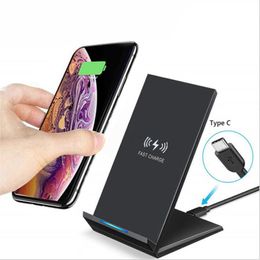 Vertical Wireless Charger Stand 15W 20W Max Qi Quick Fast Charge Phone Stand For IPhone 11 12 Samsung galaxy