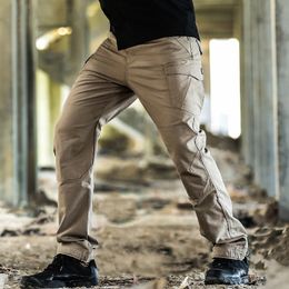 MEGE Tactical Pants Military Casual Cargo Pants Army Combat Trousers Cotton Stretch Ripstop Multi Pockets militar Mens Clothing LJ201007