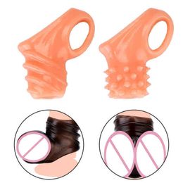 NXY Cockrings Strapon Cock Ring Strap on Penis Male Chastity Cage Time Delay Ejaculation Stretcher Sextoys Sex Toys for Men 1214