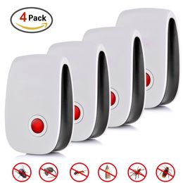4pcs Electronic Ultrasonic Pest Repellent Hot Selling Electronic Multi-Purpose Ultrasonic Killer Pest Tool For Mouse Cockroach Y200106