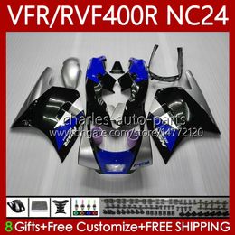 Bodywork For HONDA RVF400R NC24 V4 RVF400 R 1987 1988 Body 78No.99 RVF VFR 400 VFR400 R 400RR 87-88 VFR 400R VFR400RR VFR400R 87 88 Motorcycle Fairing Kit Blue black