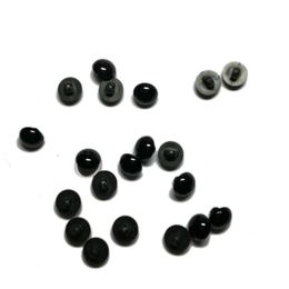 New 100 Pcs Black Resin Buttons Round Mushroom Domed Sewing Shank Black Diy Animal Eyes Toy Diy Decorative Buttons jllSSR