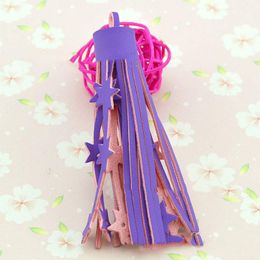 25pcs Lot Suede Leather Tassel Creative Pentagram Flower Tassel Trim Decorative Tassels For Curtains Home Decoration Accessorie H jllmkd