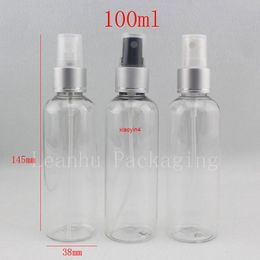 100ml transparent plastic liquid atomization sprayer pump bottles,DIY cosmetic packaging PET bottle, mist bottlesgood package