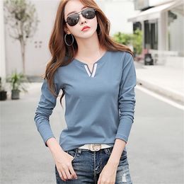 BOBOKATEER long sleeve t shirt women tshirt cotton korean style white t-shirt women clothes 2020 camiseta mujer tee shirt femme LJ200815