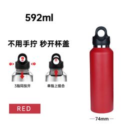 RevoMax Quality Sports Bottle Tumbler Flask Vacuum Insulated Flask Stainless Steel Water Bottle Standard Mouth Water Bottle LJ201218