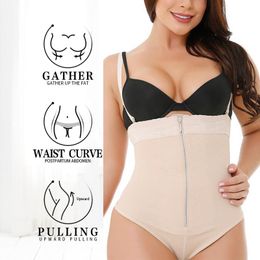 Women's Shapers Body Shpaer Ladies High Waist Thong Abdomen Pant TUndebust Corset Shaping Underwear Bodysuit Women Plus Size