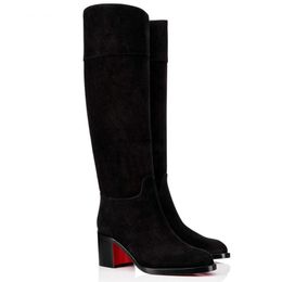 red bottom thigh high boots