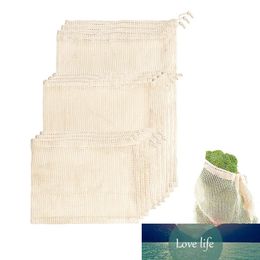 5pcs/10pcs Degradable Organic Cotton Mesh Bag Vegetables Storage Bags Fruit Reusable Mesh Bag for Home Kitchen Eco-friendly Tool