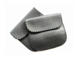 Wholesale New Fashion Black Colour Headphone Earphone USB Cable Leather Pouch Carry Case Bag SN3482