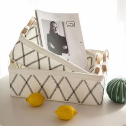 New Felt Table Storage Basket Quality Desktop Storage Basket Sundries Storage Box Cosmetic Snacks Toy Box Container Organiser LJ201204