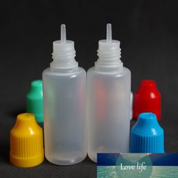 2pcs PE 20ml E Liquid Plastic Dropper Bottle With Childproof Cap Empty Essential Oil Vial