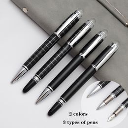 Luxury Baoer Fountain Pen Ballpoint Rollerball Gel Pens Set For Writing Black & Blue Ink Gifts Office Stationery 201111