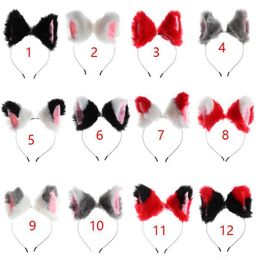 Party Club Bar Wearing Decorate Headband Fur Ear Pattern Hair Cat Bell Clips Ear Hair Hoop Removable Hairpin Cosplay Costume