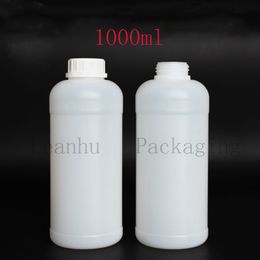 1000ml Food-Grade Plastic Powder Container Chemical Reagent HDPE Bottle 1L Liquid Containers, Tablet Pot,Lotion Jars