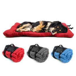 Dog Bed Blanket Portable Dog Cushion Mat Waterproof Outdoor Kennel Foldable Pet Beds Couch For Small Large Dogs LJ201201
