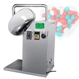 Stainless Steel Sugar Coated Almonds Machine Automatic Chocolate Coating Pan Chocolates Polishing Maker