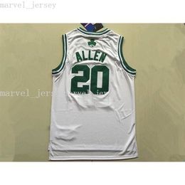 Stitched custom 20 allen white green Embroidery Jersey women youth mens basketball jerseys XS-6XL NCAA