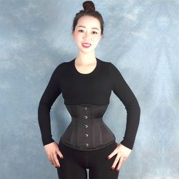 SEXY Gothic Underbust Corset and Waist cincher Bustiers Top Workout Shape Body Belt Plus size Lingerie XXS-XXL LJ201209