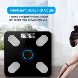 0.1kg-180kg Body Fat Scale Black BT Electronic Scales Safe Tempered Glass Digital Weight Scale Body App Composition Analyzer H1229