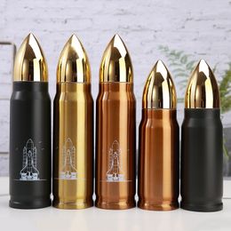 500ml Travel Drink Bottle Bullet Thermoses Stainless Steel thermos Flasks water bottle Insulation Cup Vacuum Mug thermo cup Y200106