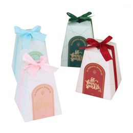 Gift Wrap European Style Creative Festive Supplies Marriage Candy Box Trapezoid Bow Wedding Return1