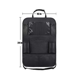 Multi-Pocket Car Seat Back Organiser Storage Bag Travel Holder Automobile Organiser Universal Auto hanging Bags Protector Interior216L