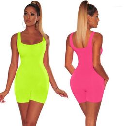 Sexy Women Rompers Solid Bodysuit Overalls Summer Bodycon Strapless Jumpsuit Backless Dungarees Woman Playsuit1