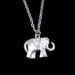Moda 25 * 21mm elefante pingente colar link cadeia para colar feminino gargantilha presente de festa de jóias criativas