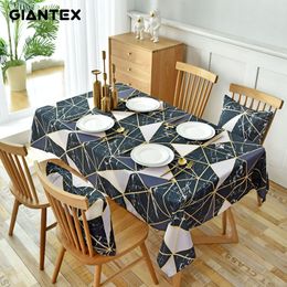 GIANTEX Waterproof Table Cloth Cotton Tablecloth Rectangular Tablecloths Dining Table Cover Obrus Tafelkleed mantel mesa nappe T200707