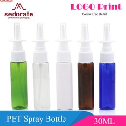 Sedorate 30 pcs/Lot Empty Plastic PET Spray Bottles For Nose Straight Automizer Mist 30ML Lotion Makeup Containers JX165good product