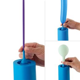 portable quite air inflator pump for twister and modelling balloons, round latex balloon electric pump
