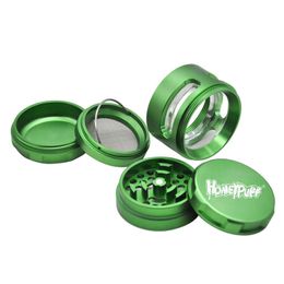 smoking aluminum grinder NZ - 4 layers Accessories 61mm herb with multi color Aviation aluminum tobacco grinder high quality Smoking Grinders