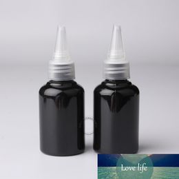 50pcs/lot Excellent DIY Tools 50ml Black Plastic Makeup Bottles 50cc Empty PET Bottle Cosmetic Packaging Free Shipping