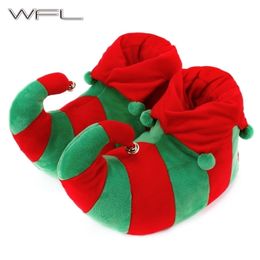 WFL Cute Plush Warm Soft Cotton Women Slippers Anti-skid Durable Outsoles Home Outdoor Walking Winter Shoes Y201026