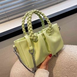 Designer Shoulder Bags Crossbody Bag Trendy Summer Small Leather with Short Rope Handle for Women Office Handbags Cute Tote