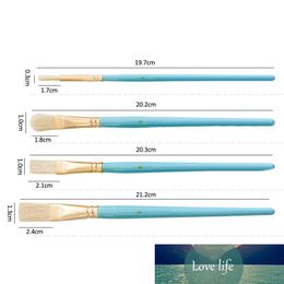 4Pcs Drawing Brushes Bristles Hair Wooden Handle Drawing Art Supplie Aluminum Tube Artist Paint Brus Drawing pen